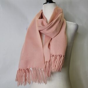 Lanvin Paris Fringe Cashmere minimalist Scarf